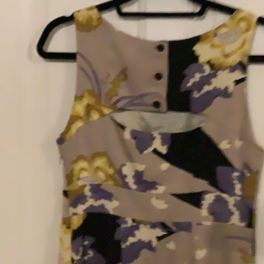 Anthropologie Leifsdottir Silk Dress Floral Purple - Picture 5 of 10